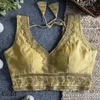 Tew Heavy Pure Soft Roman Silk Sequence Work Fancy Blouse